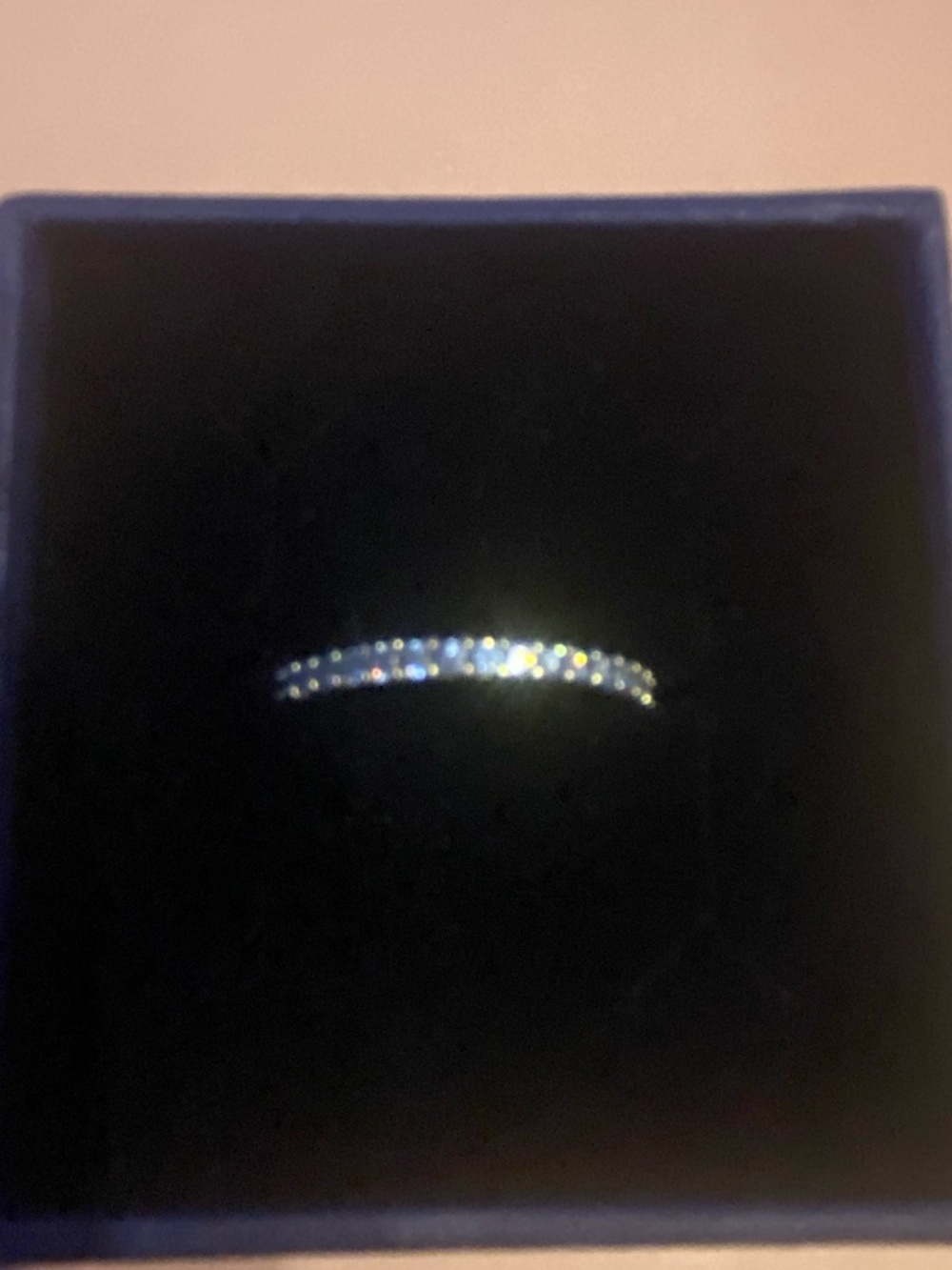 Swarovski Blue Crystal Studded Ring